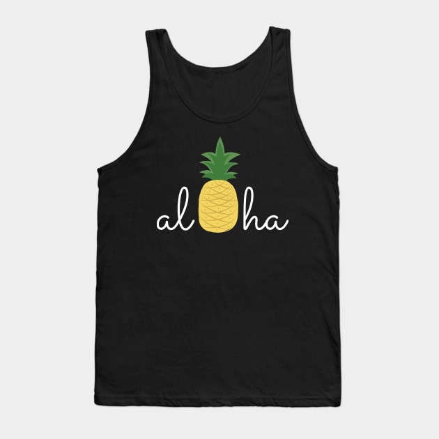 Aloha Pineapple Hawaii Tank Top by MalibuSun